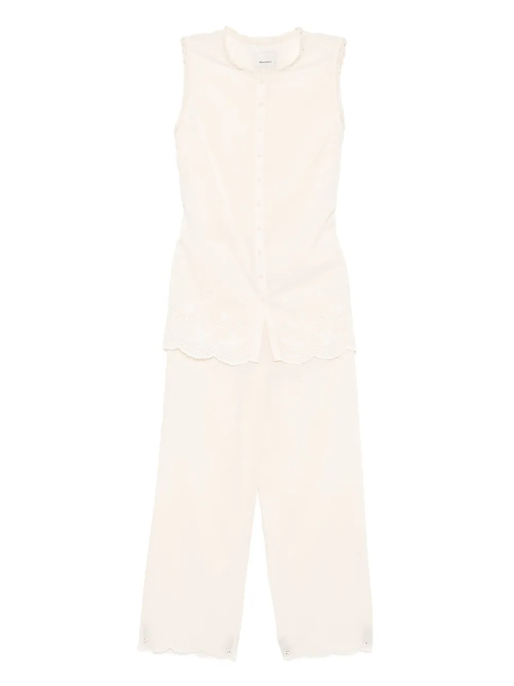 Reformation Willa tweedelige set Beige