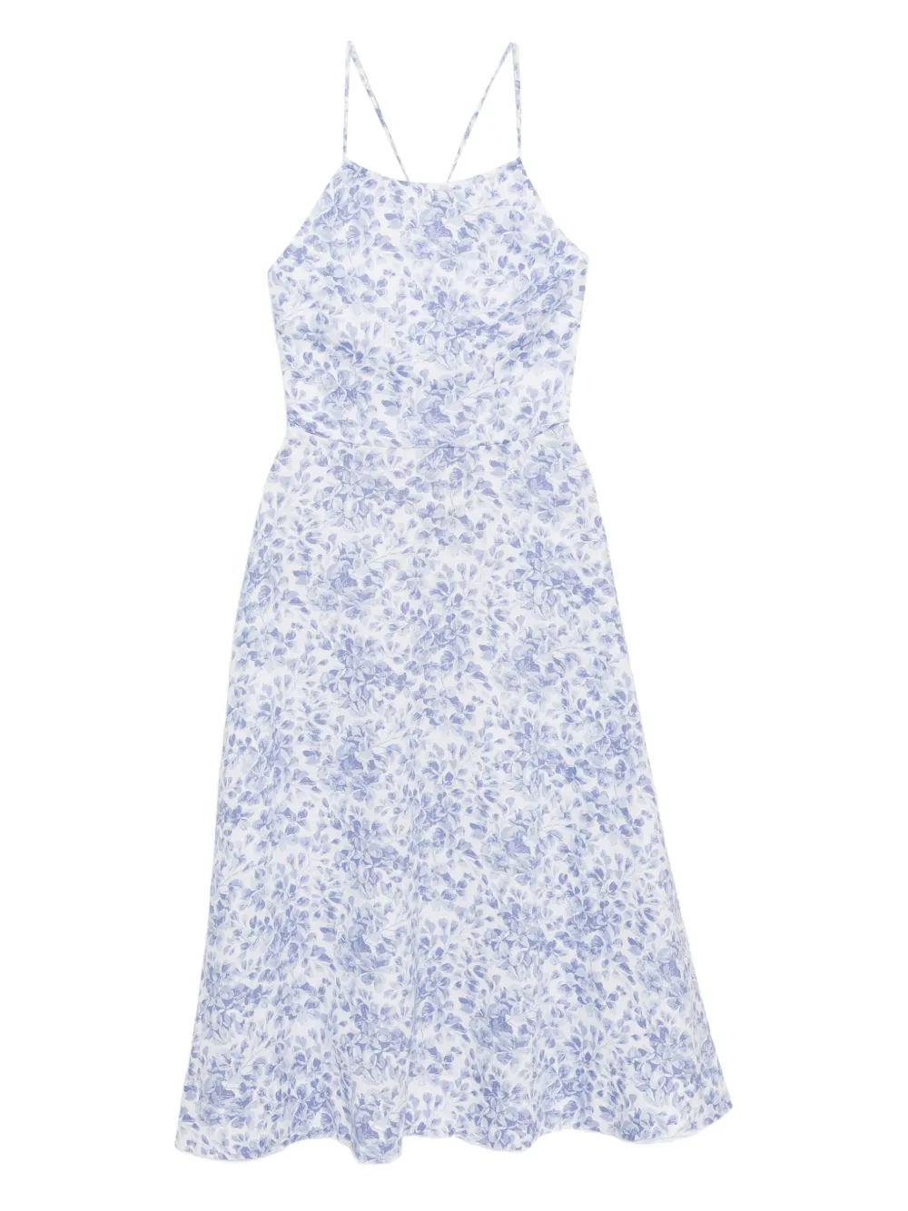Reformation Yuliy linnen jurk Blauw
