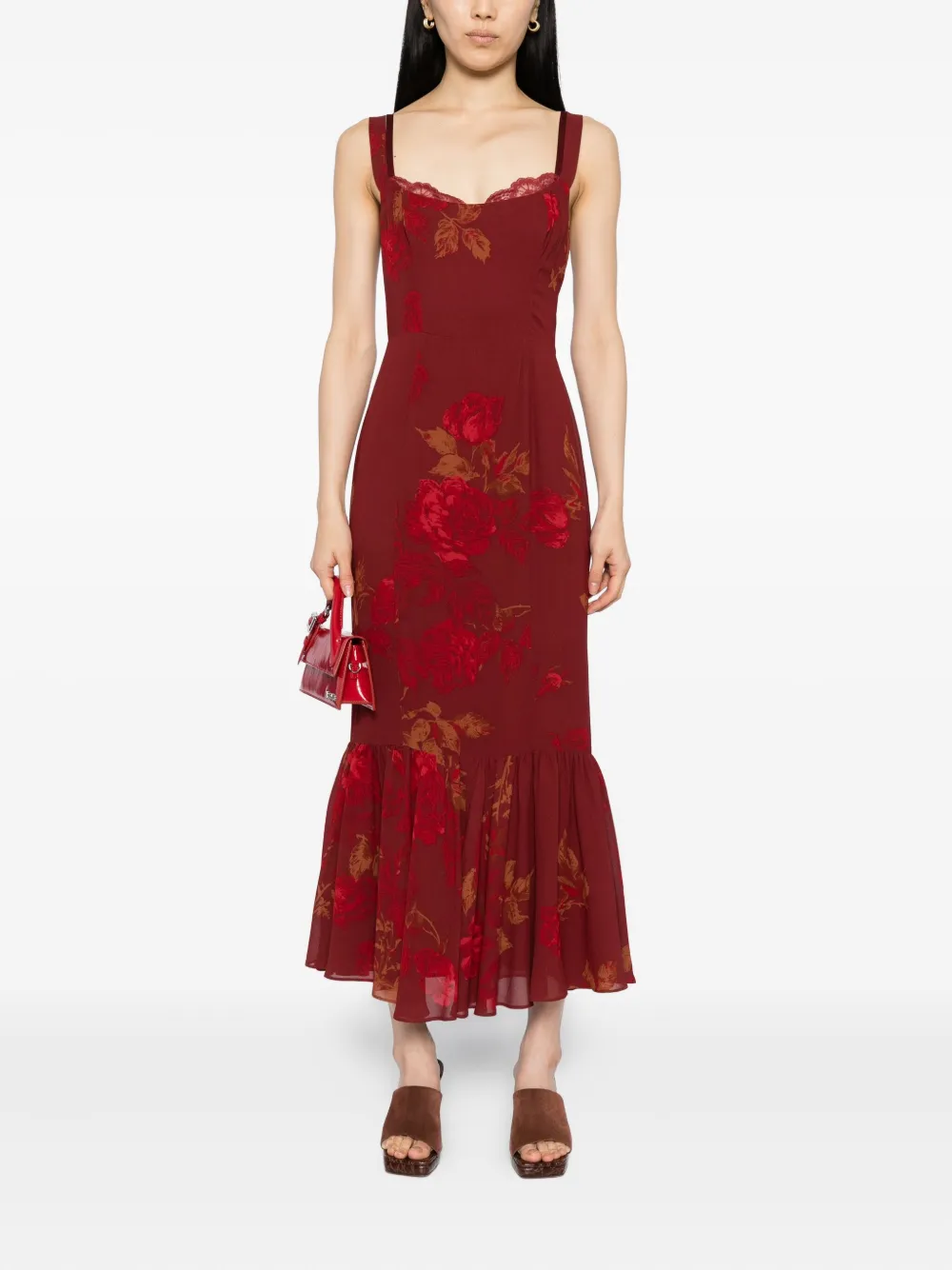 Reformation Irisa jurk - Rood