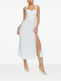 Reformation halter-neck split dress - White