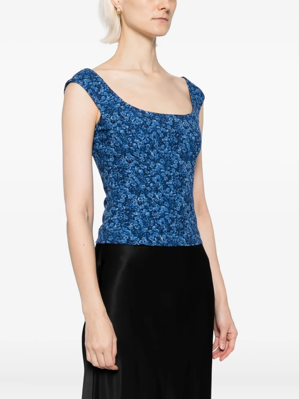 Reformation Navi top Blauw