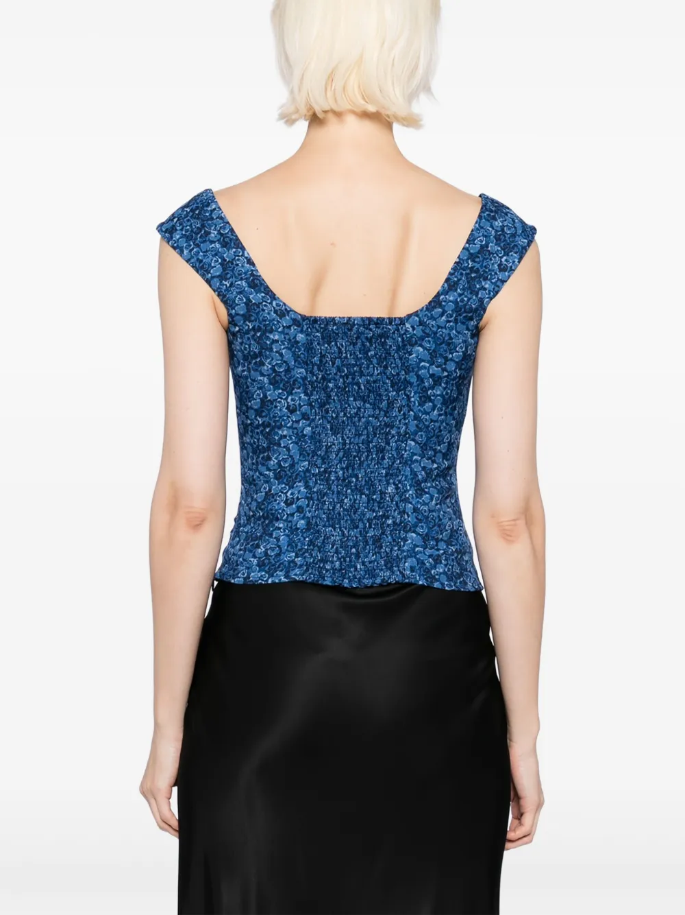 Reformation Navi top Blauw
