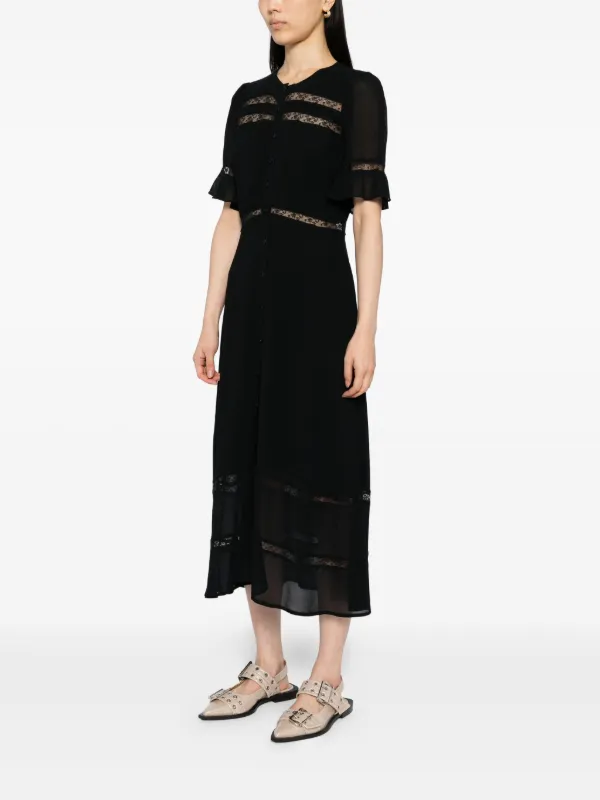 reformation black lace dress XXL main image 0