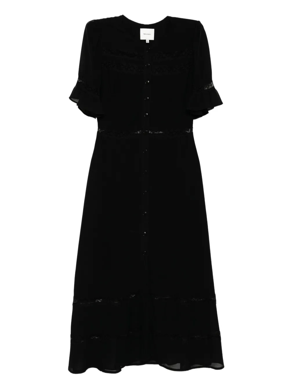 Reformation Woodson Dress In Black
