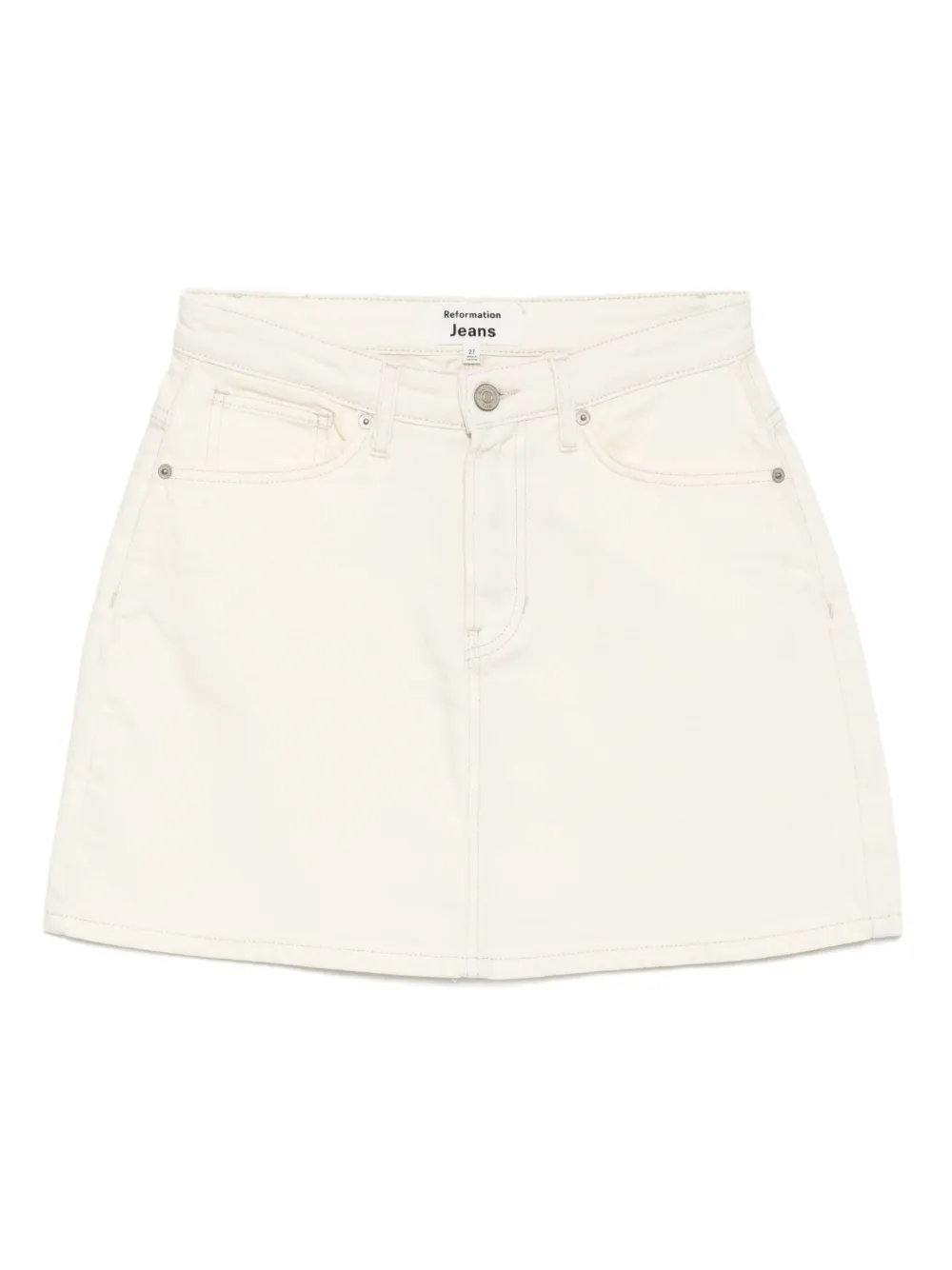 Reformation Lydia mini-rok Wit
