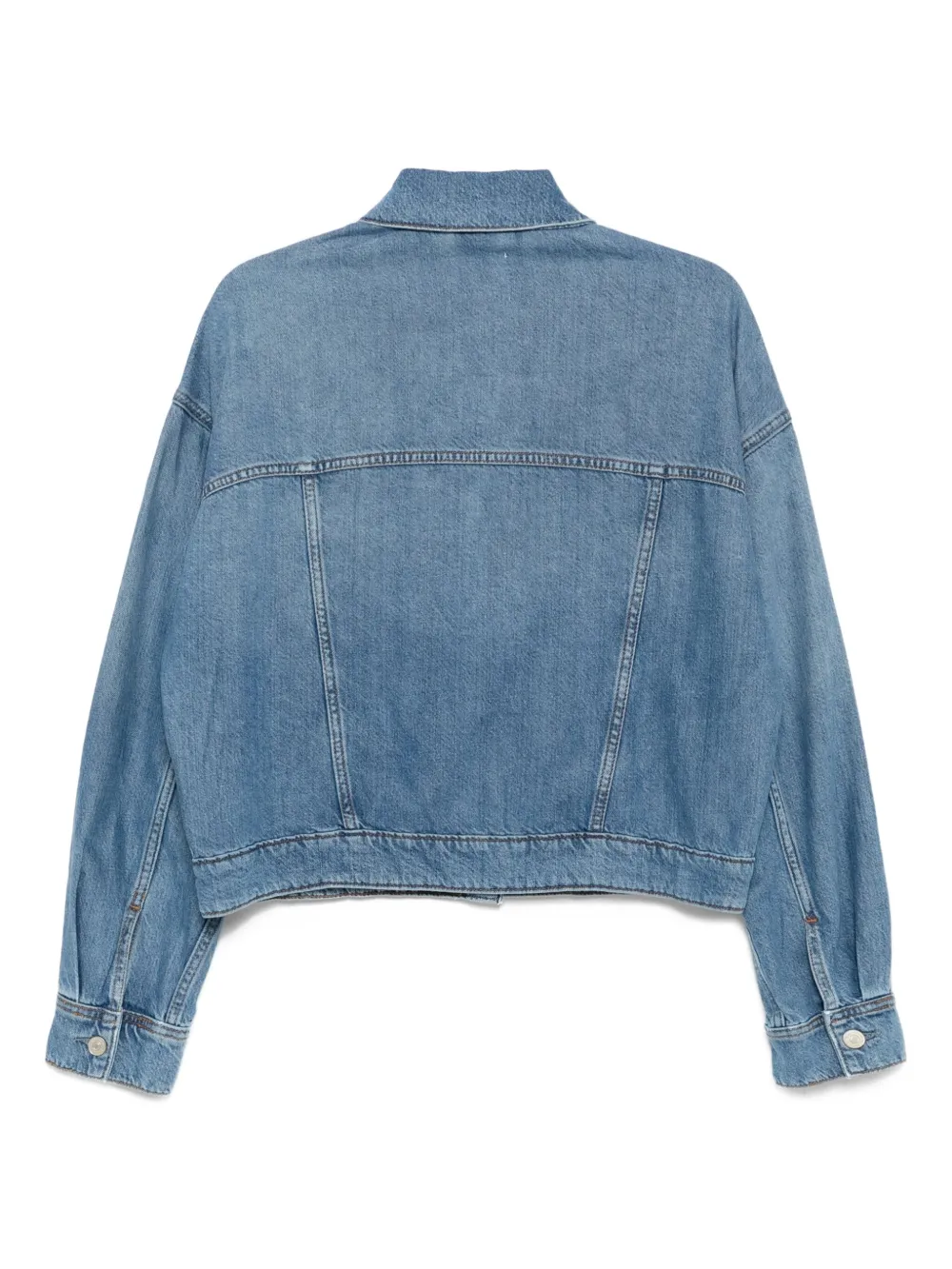 Reformation Rhodes denim jack Blauw