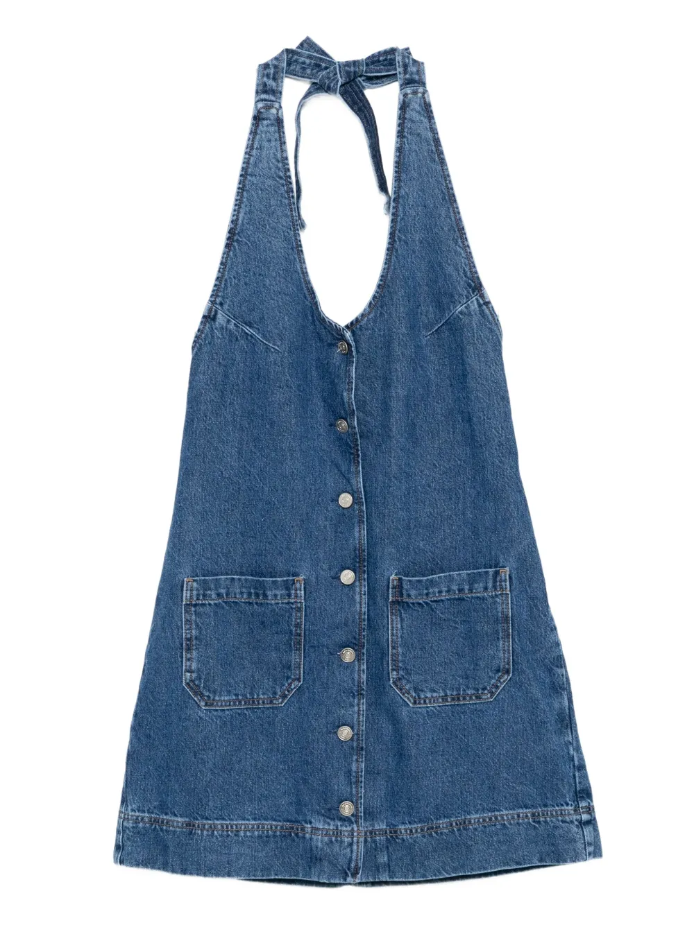 Reformation Brittany mini-jurk Blauw