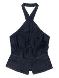 Reformation Tate denim top - Blue