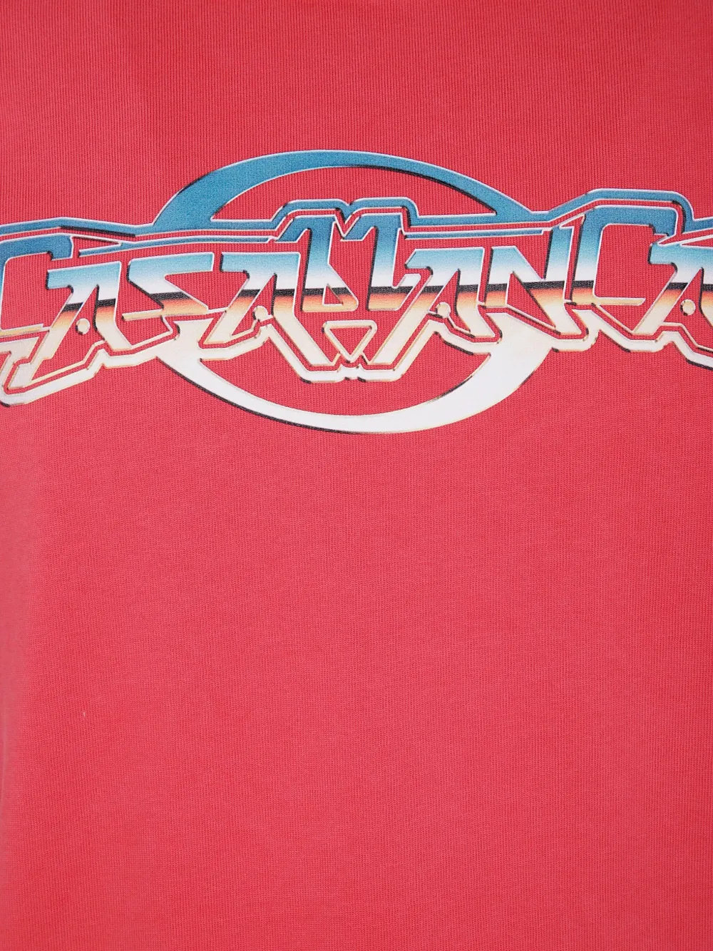 Casablanca T-shirt met logoprint Rood
