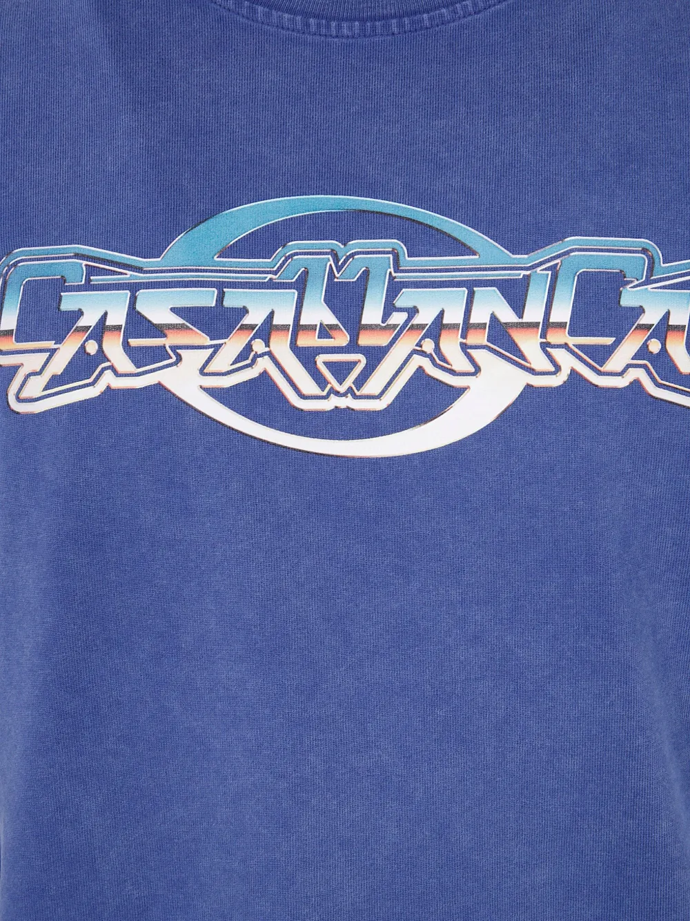 Casablanca T-shirt met logoprint Blauw