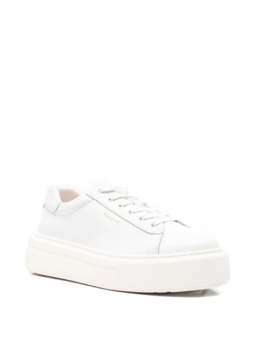 Gant leather platform sneakers White