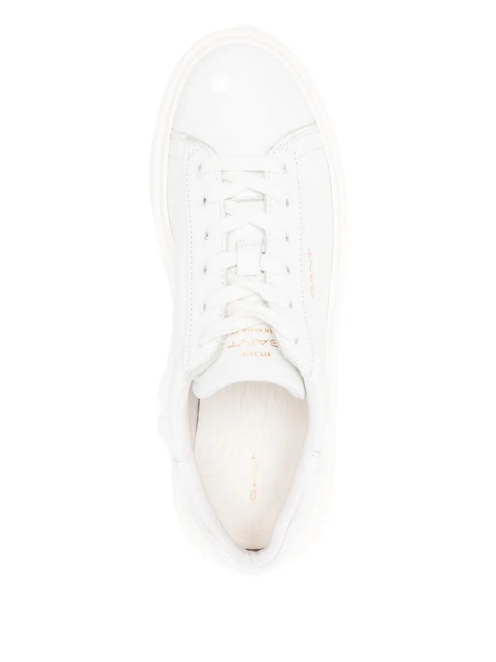 Gant leather platform sneakers White