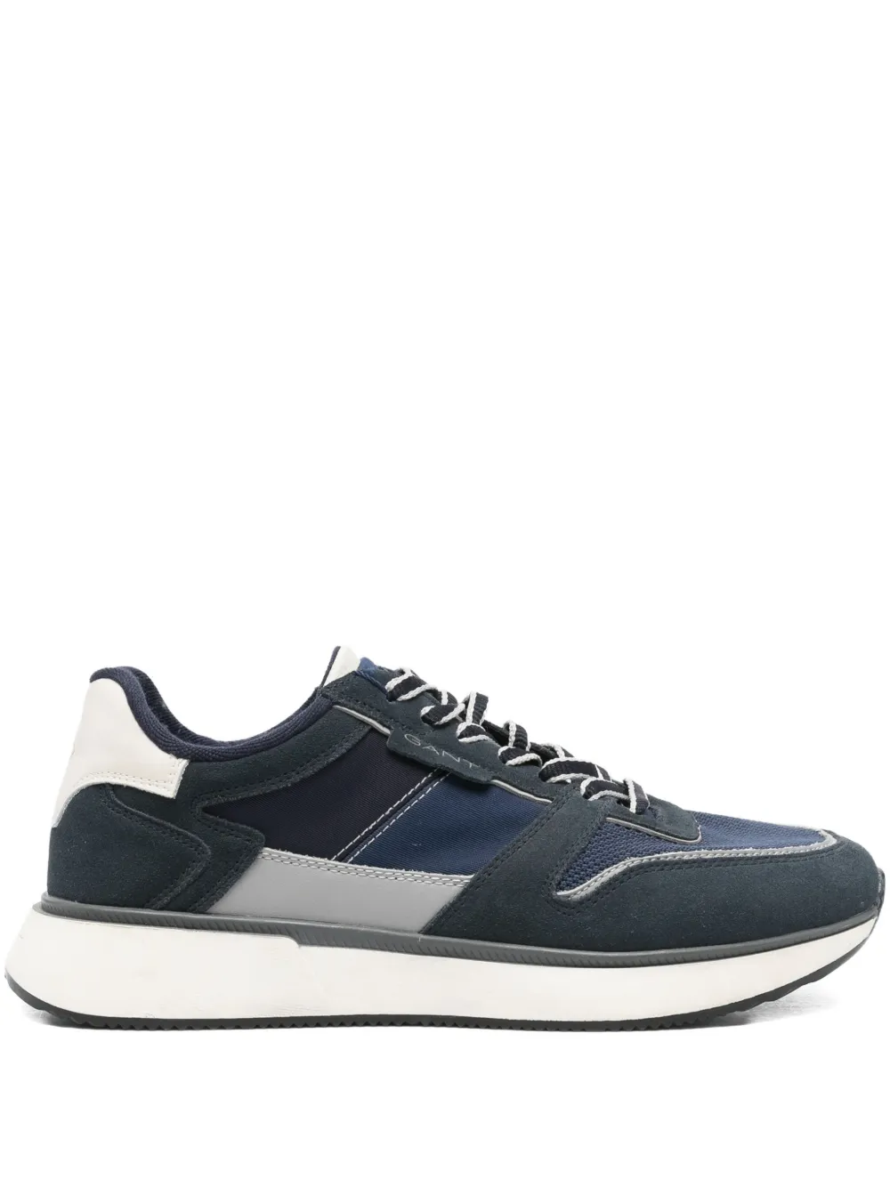 Gant panelled lace-up sneakers Blue