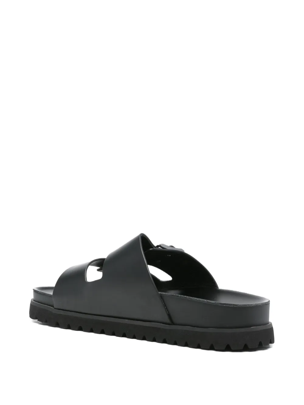 Gant double-buckle leather slides Black