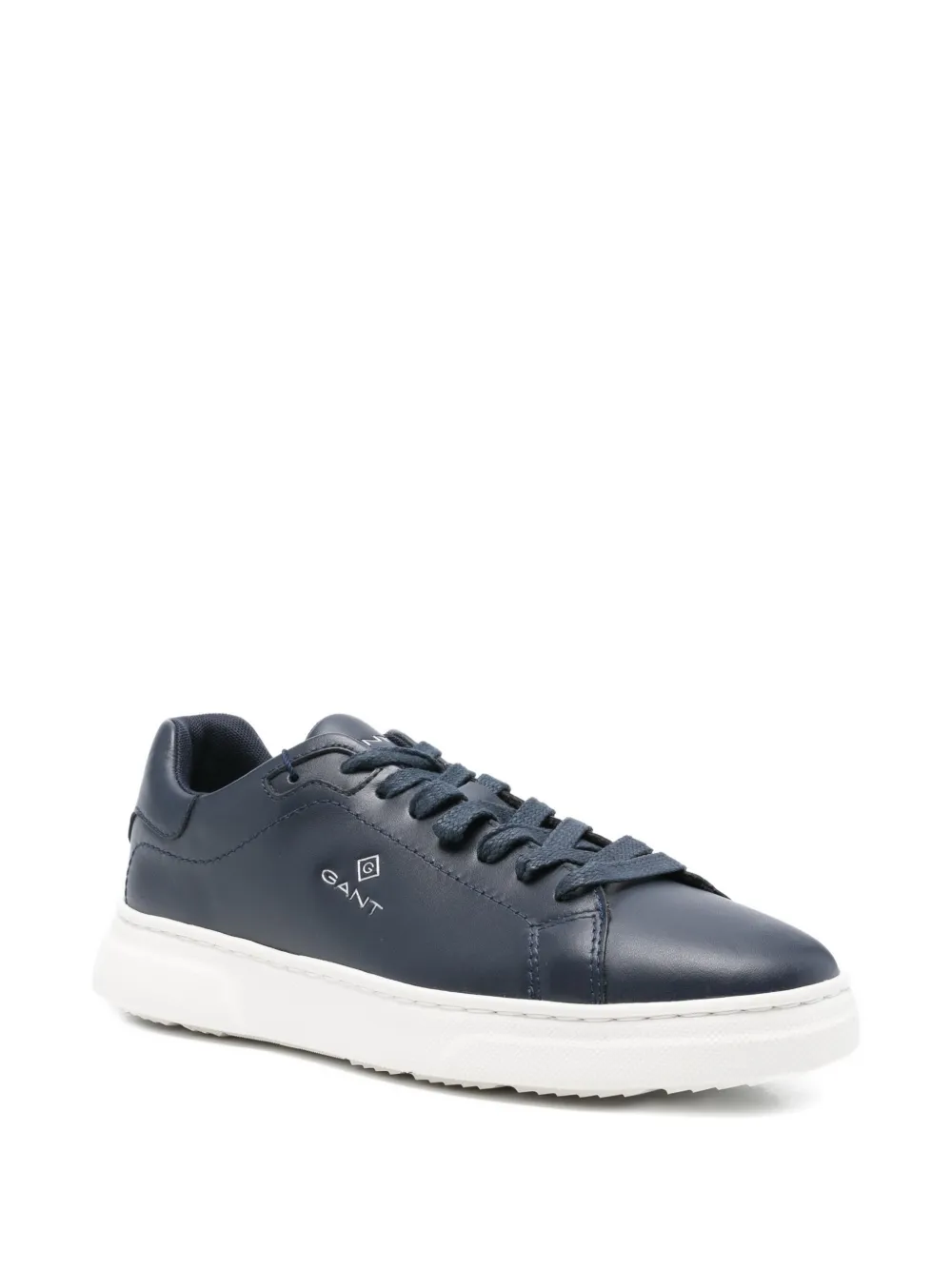 Gant logo-detail leather sneakers Blue