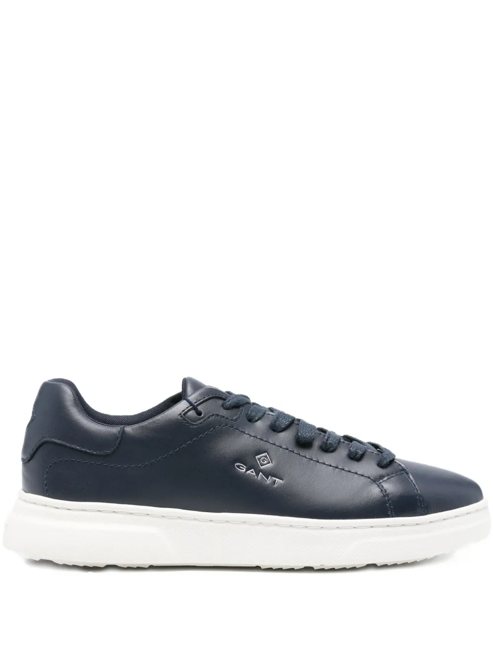 Gant logo-detail leather sneakers Blue