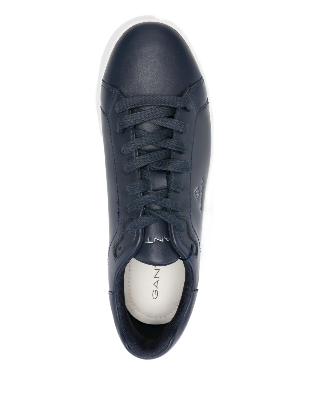 Gant logo-detail leather sneakers Blue