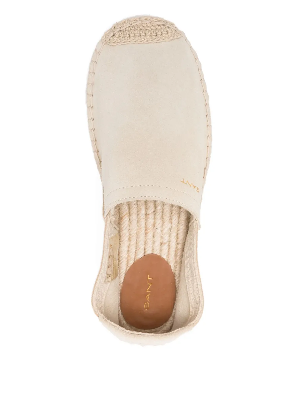 Gant Suede Flat Espadrilles In Neutral