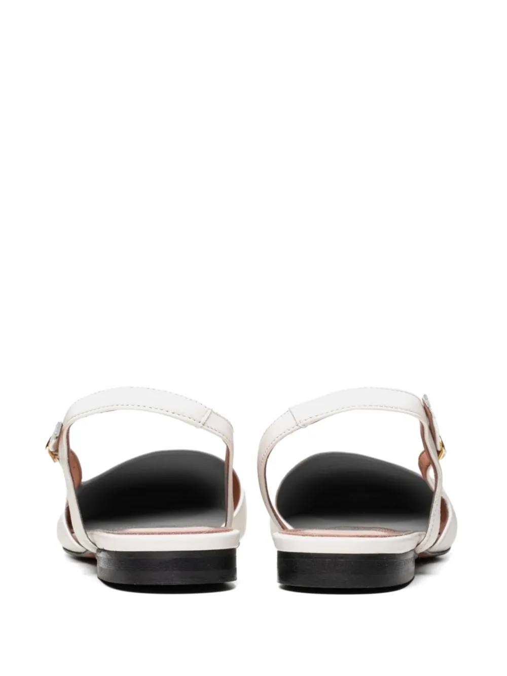 Poche Paris two-tone slingback sandals White