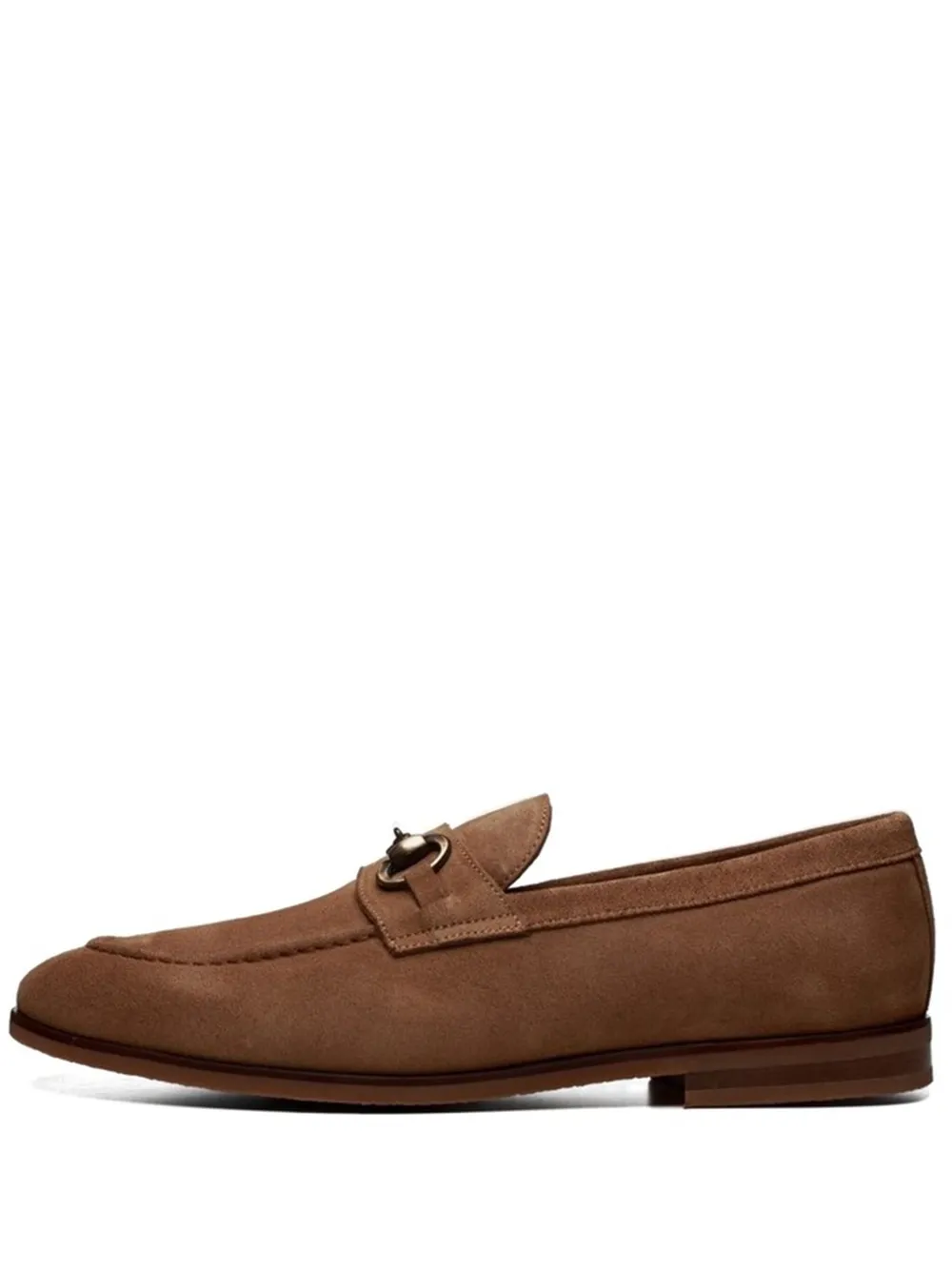 Poche Paris Leon horsebit-detail suede loafers Brown