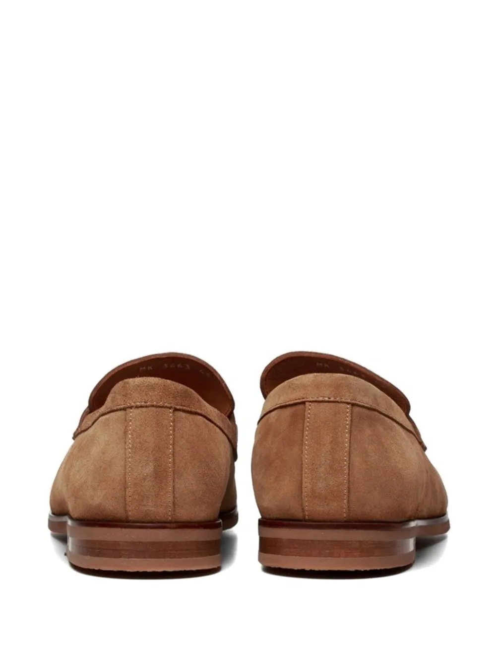 Poche Paris Leon horsebit-detail suede loafers Brown