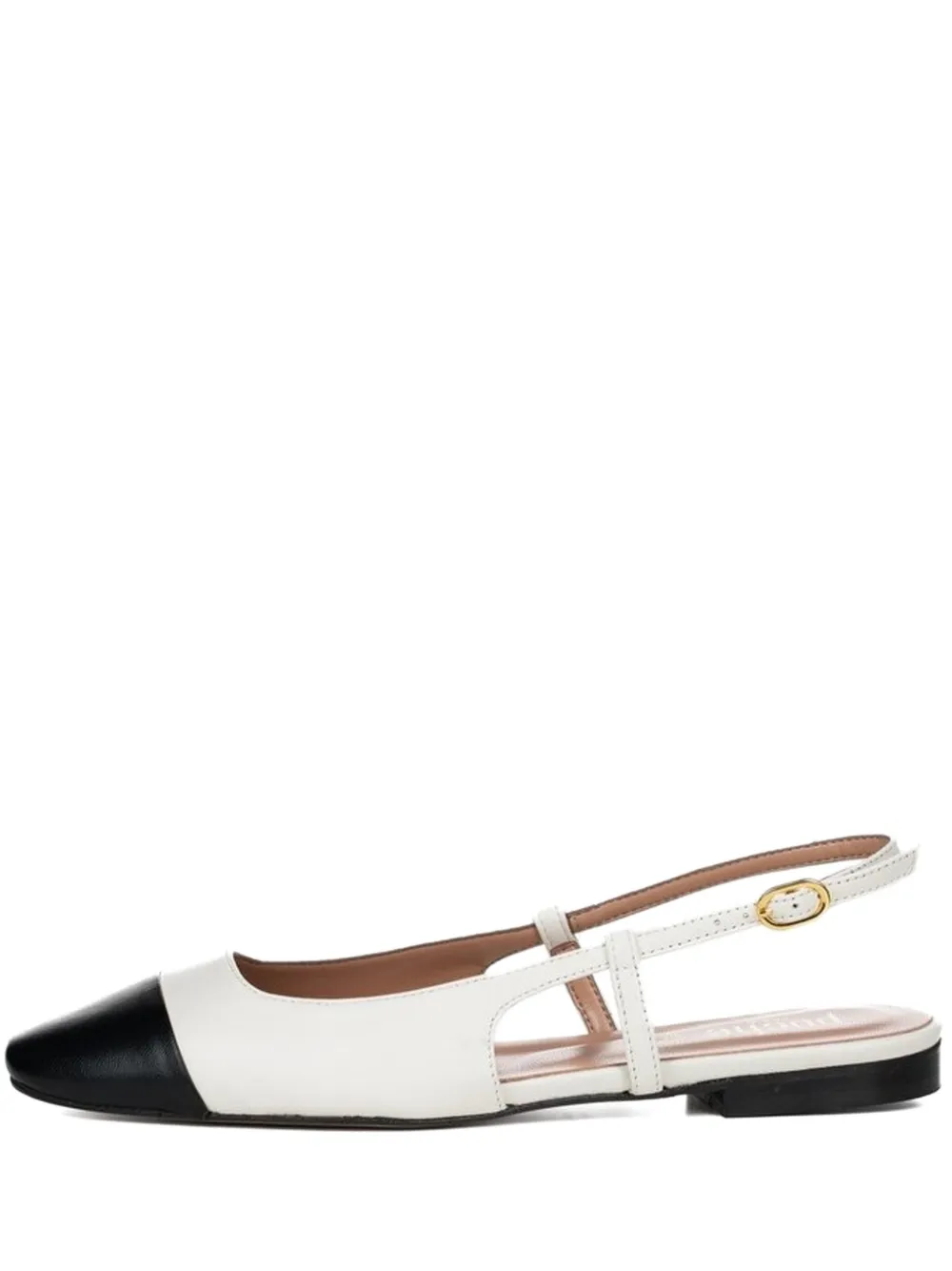 Poche Paris Yvelle Two-tone Pumps In White