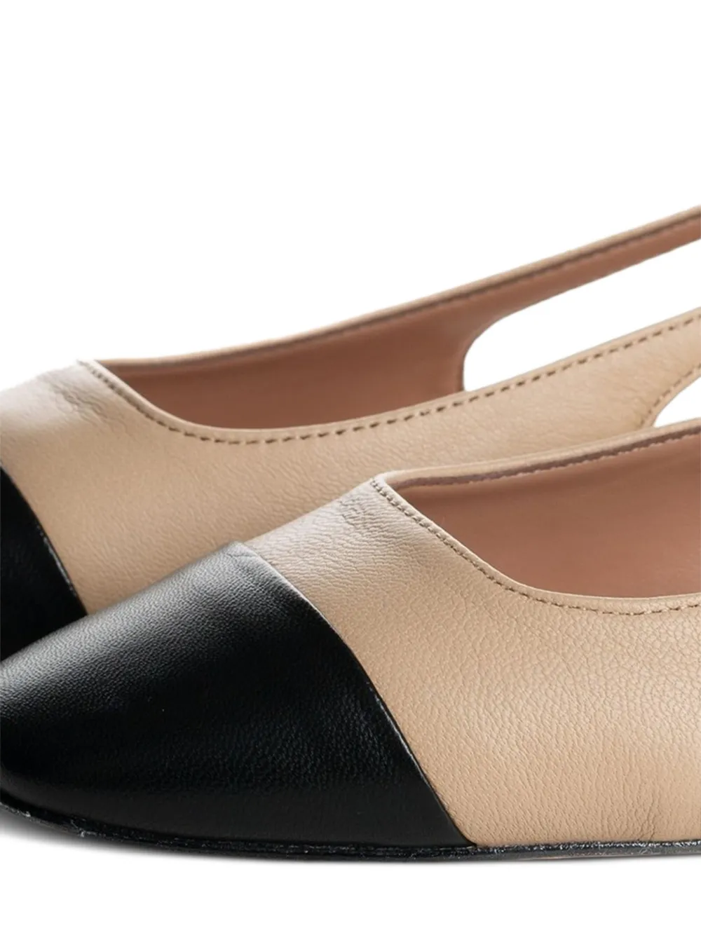 Poche Paris Yvette slingback two-tone pumps Neutrals