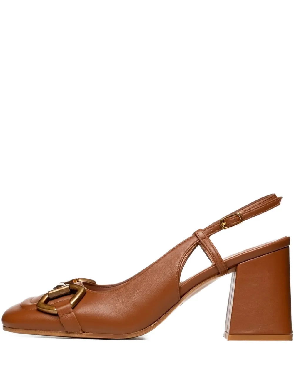 Poche Paris 75mm buckle-detail block-heel sandals Undefined