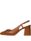 Poche Paris 75mm buckle-detail block-heel sandals - Undefined