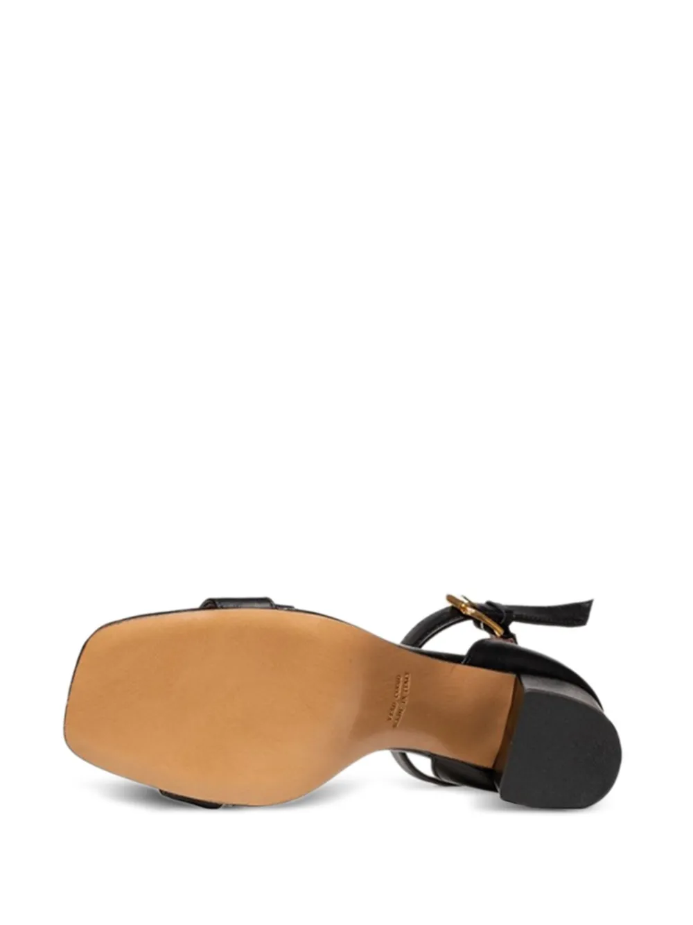 Poche Paris Lou ankle-strap studded sandals Black