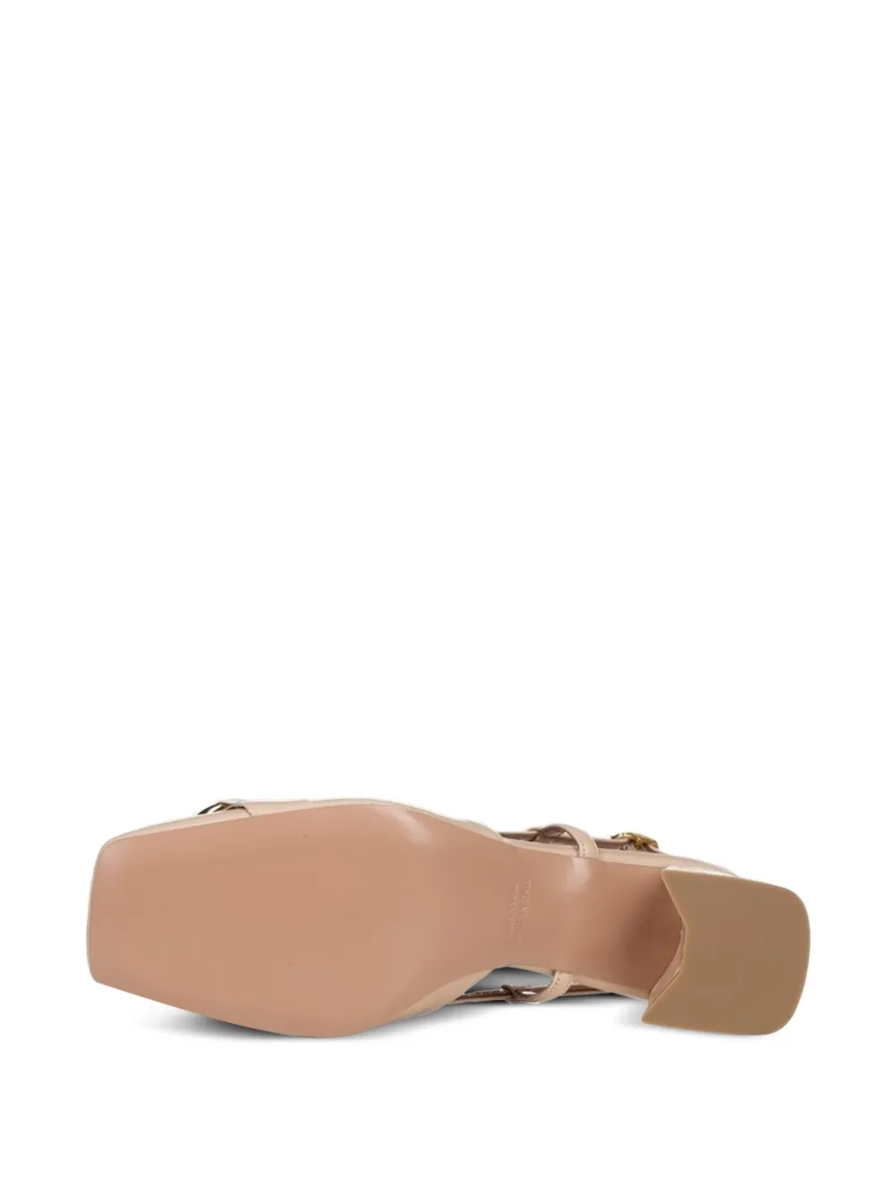 Poche Paris bamboo-detail slingback sandals Neutrals