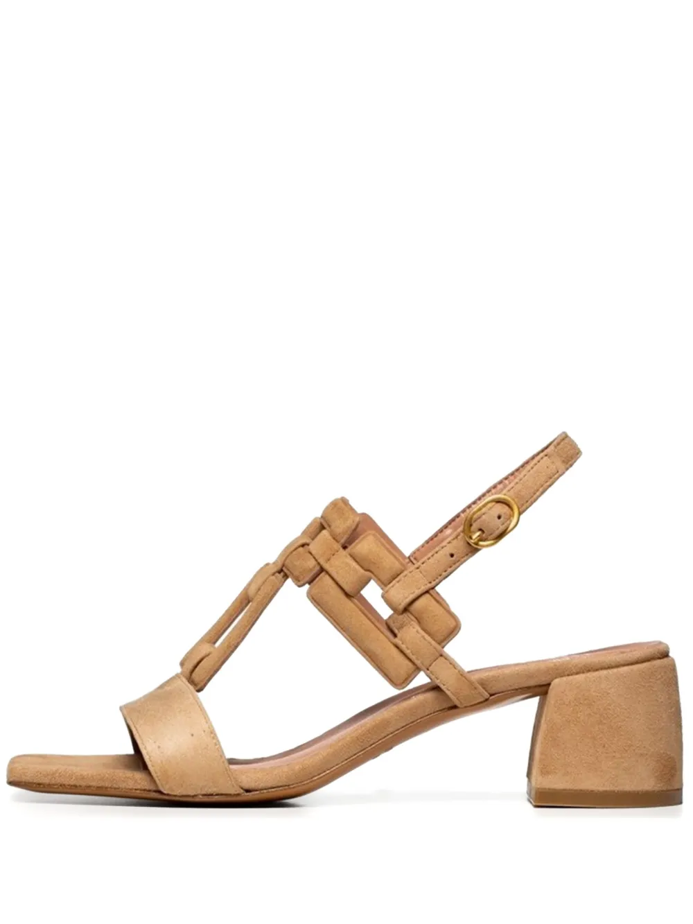 Poche Paris 50mm Square-toe Sandals In Neutral
