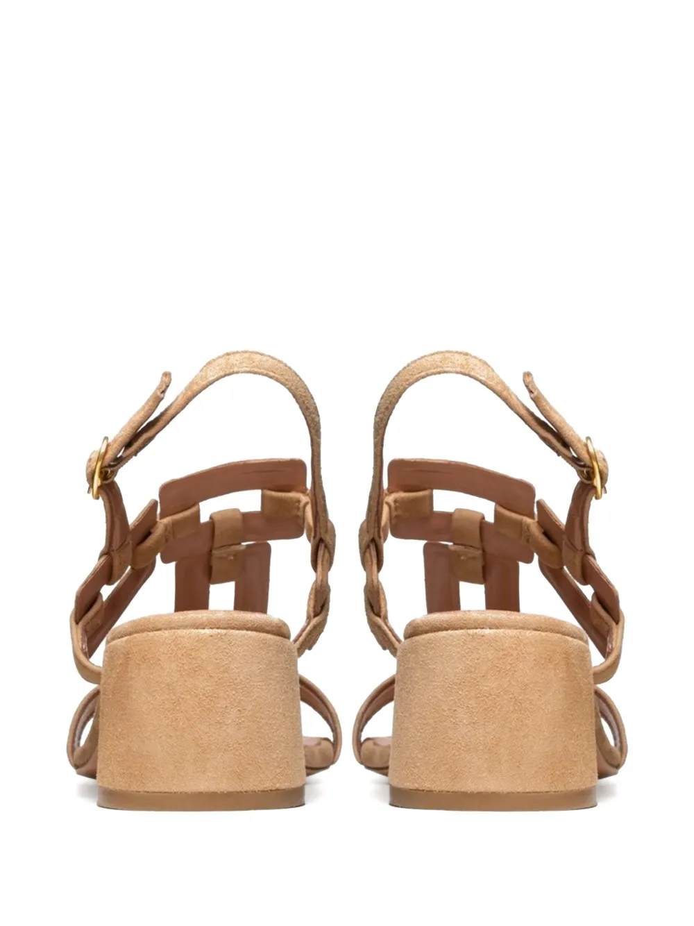 Poche Paris 50mm square-toe sandals Neutrals