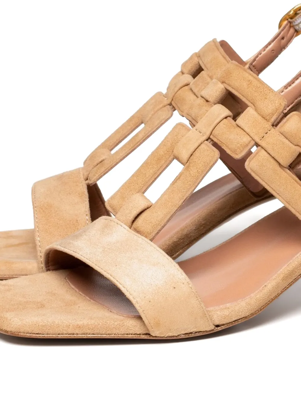 Poche Paris 50mm square-toe sandals Neutrals
