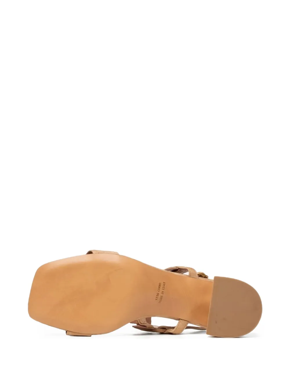 Poche Paris 50mm square-toe sandals Neutrals