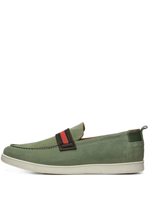 Poche Paris suede striped loafers