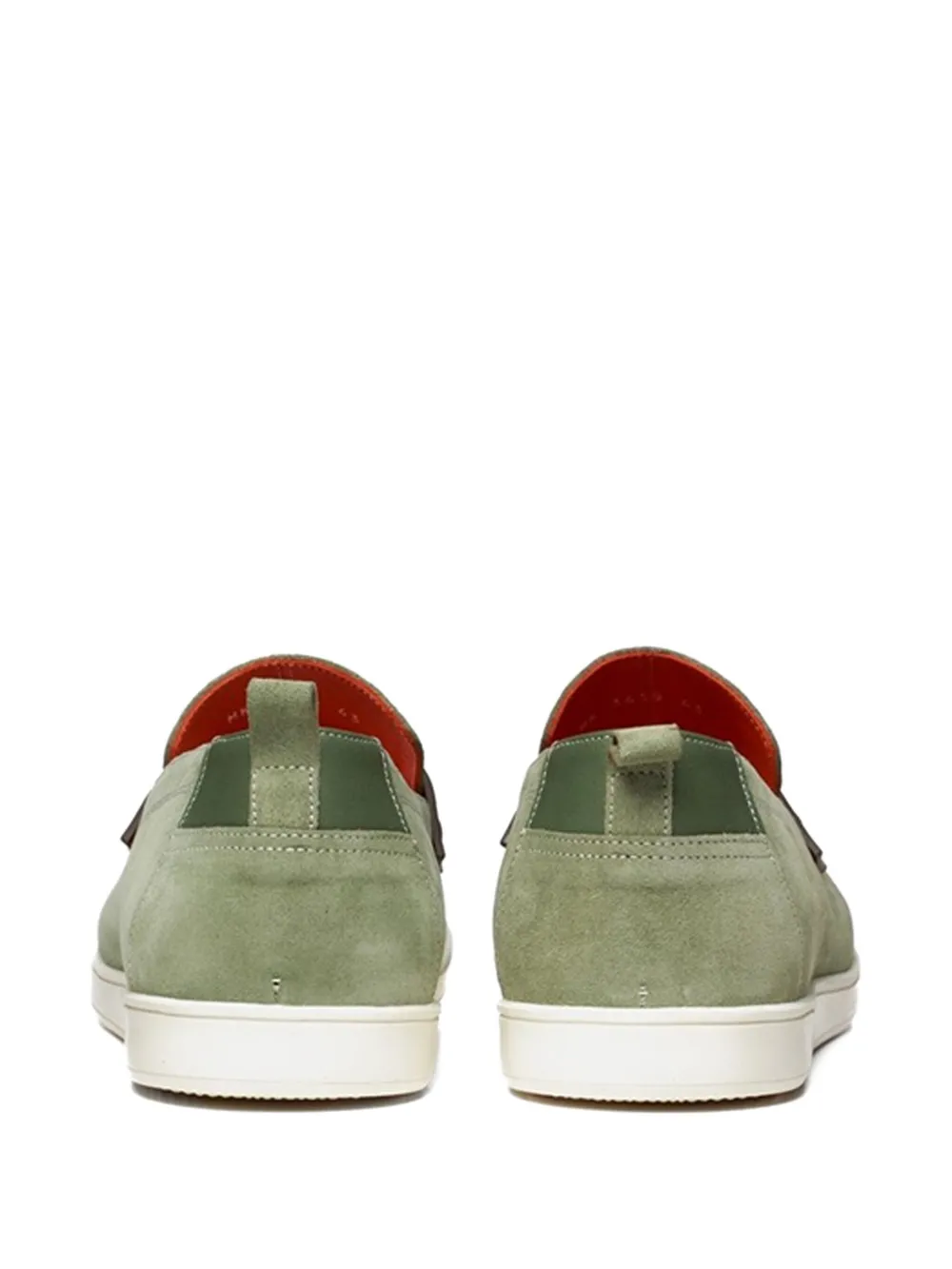 Poche Paris suede striped loafers Green