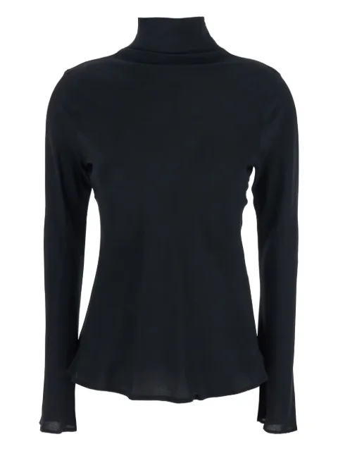 Semicouture high-neck bell-sleeve top