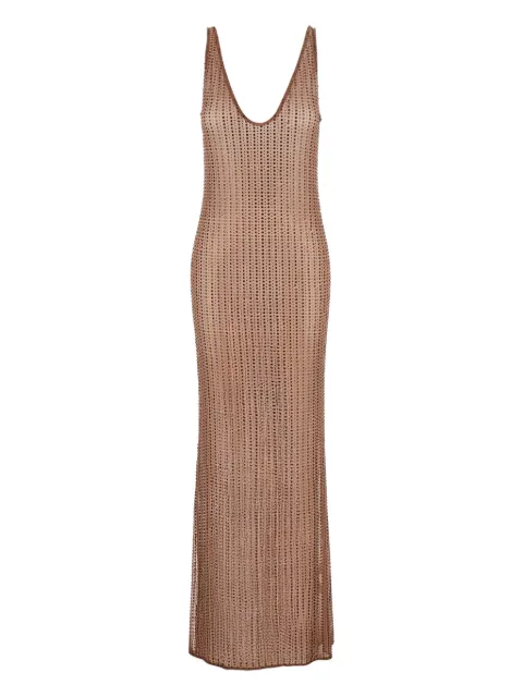 VENUJA crystal-embellished maxi dress