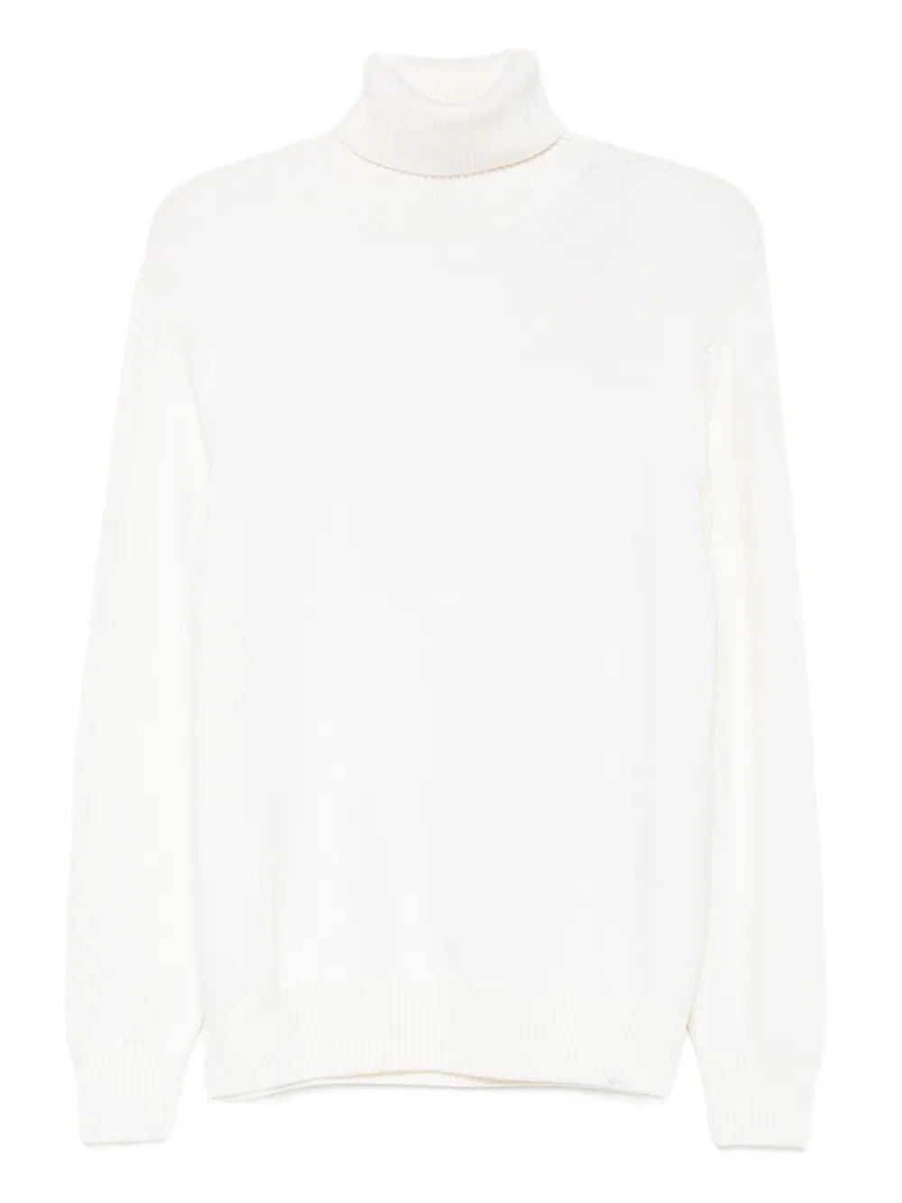 Paul & Shark Turtleneck Wool Sweater In White