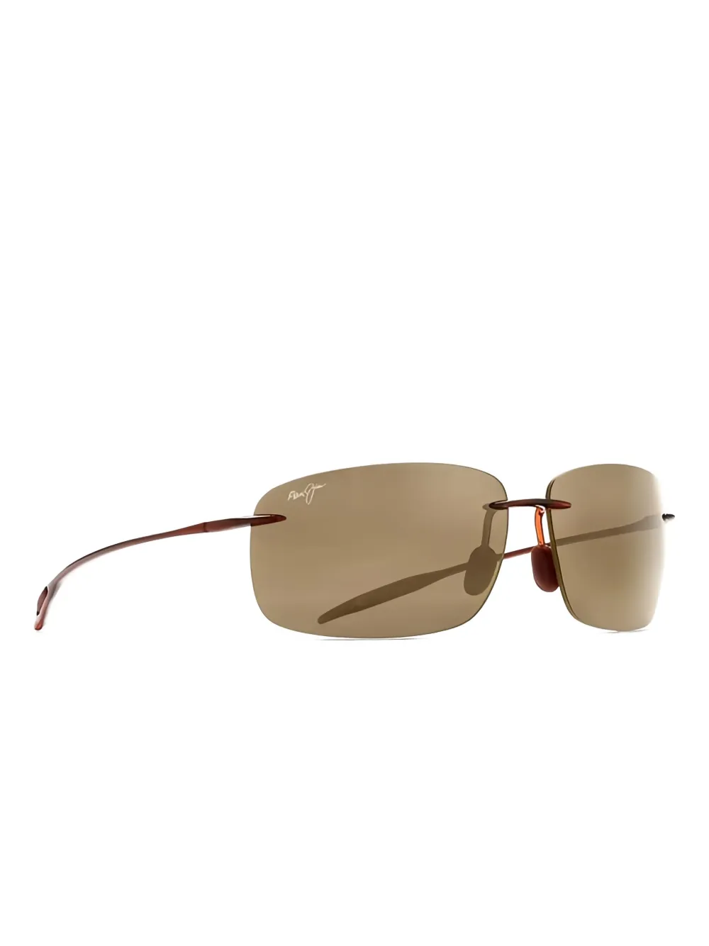 Maui Jim Breakwall rimless sunglasses Bruin