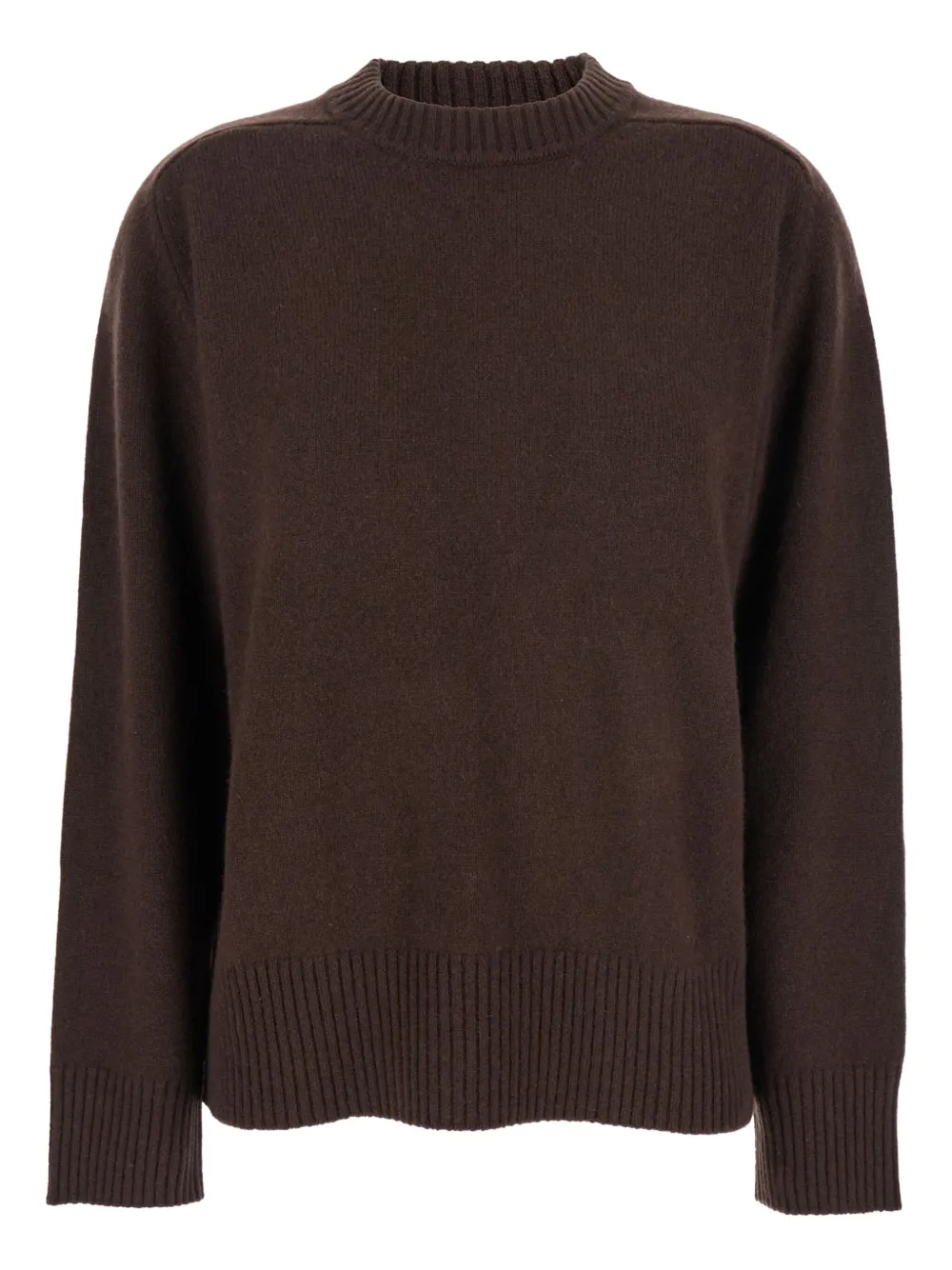 LouLou de Saison Baltra ribbed-neck sweater - ブラウン LouLou de Saison Baltra ribbed-neck sweater - ブラウン