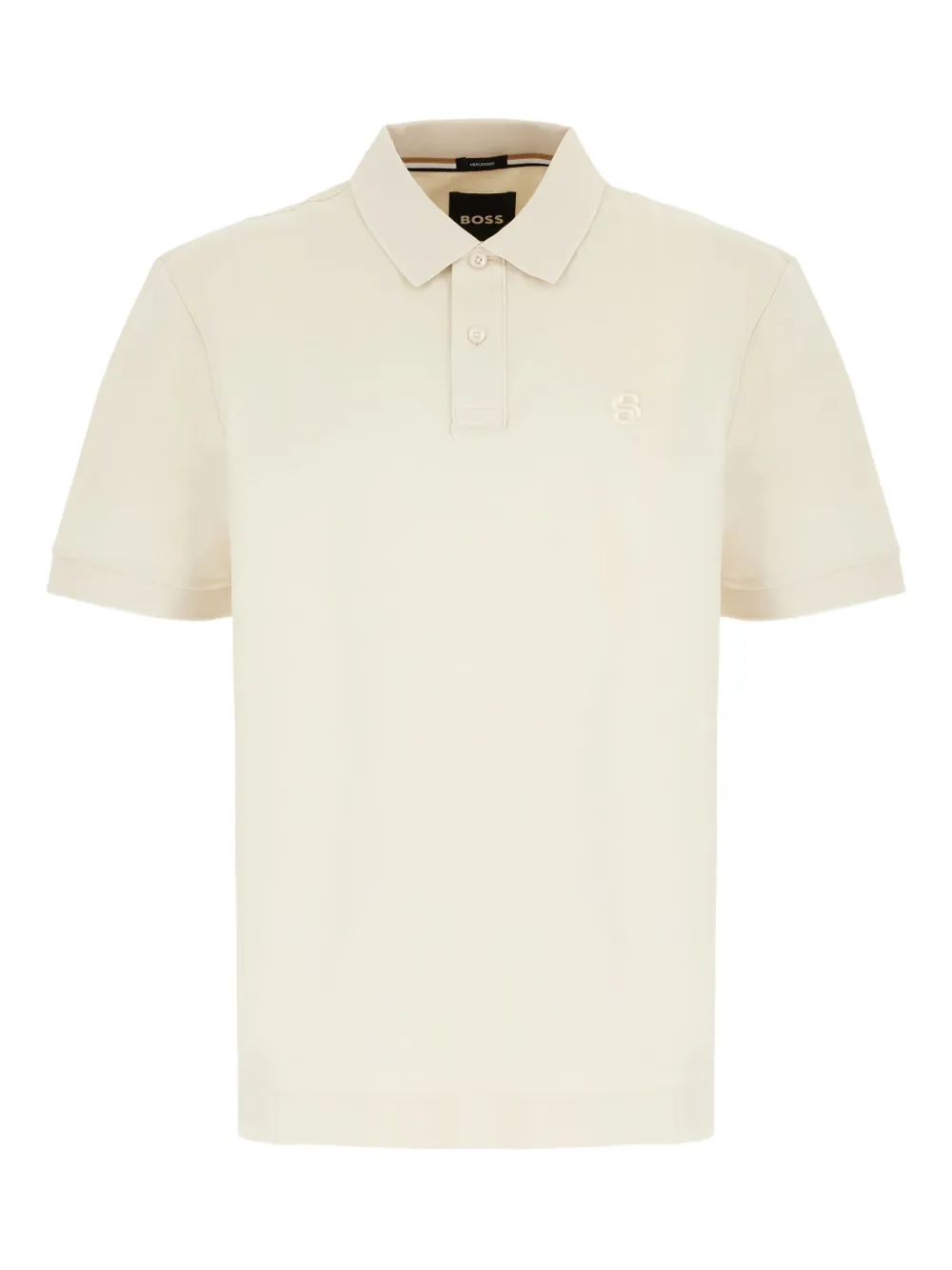 HUGO embroidered logo polo shirt | Neutrals | Image 1