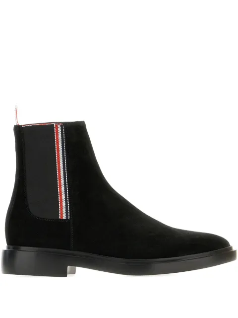 Thom Browne elastic-panel suede boots
