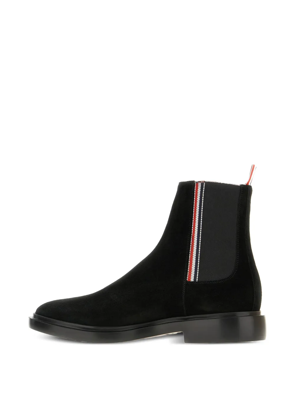 Thom Browne elastic-panel suede boots Black