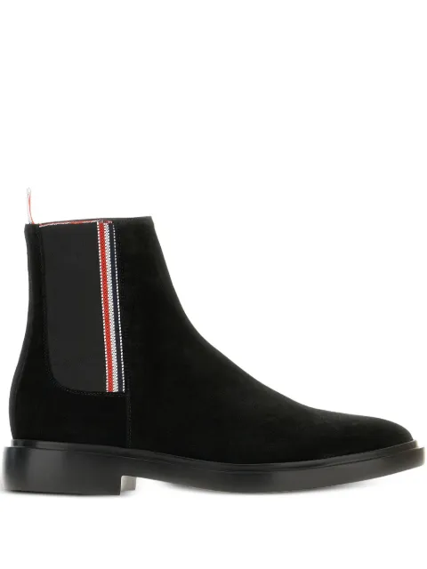 Thom Browne elastic-panel suede boots