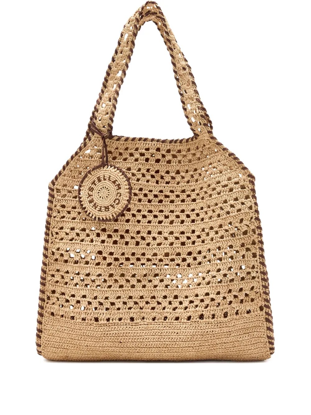 Stella McCartney crochet-detail tote bag Beige