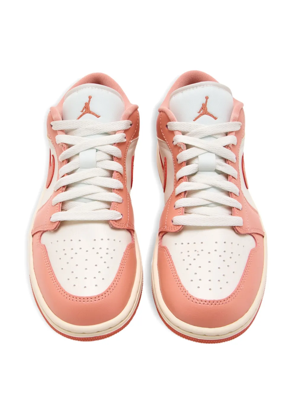 Nike Air Jordan 1 Low Swoosh Sneakers In Pink