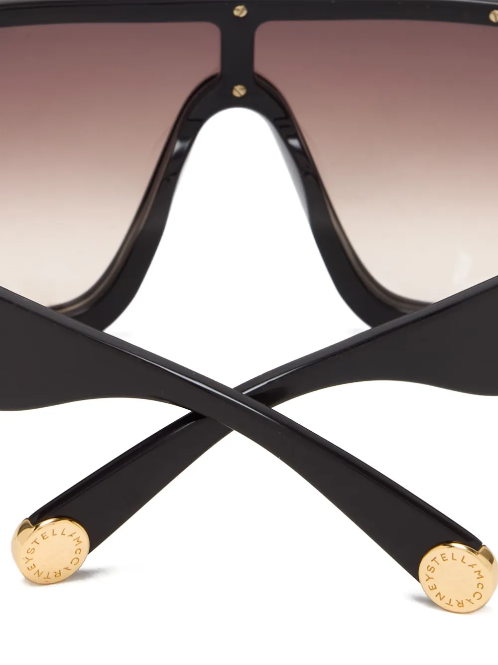 Stella McCartney Eyewear Zonnebril met geometrisch montuur Bruin
