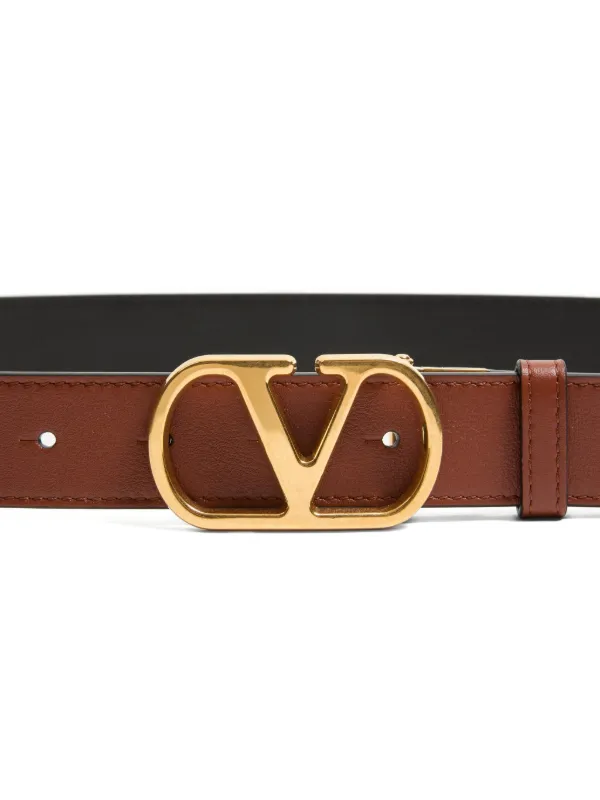 Valentino Garavani Vロゴ リバーシブル ベルト | ブラウン | FARFETCH JP